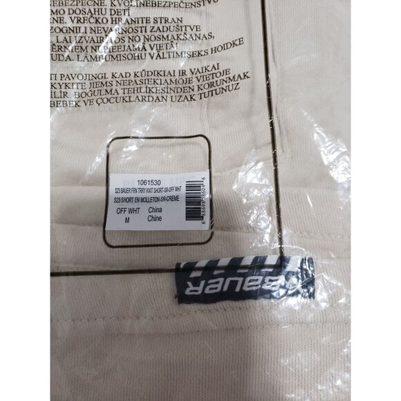 Bauer French Terry Knit Short in Pebble Off White - Size Medium - Picture 6 of 7
